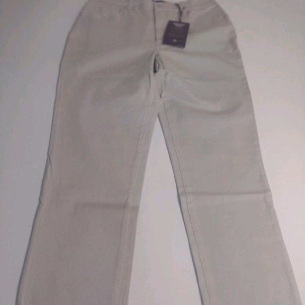 Gloria Vanderbilt Size 10 Women's Chinos in Light Beige Amanda Classic Stretch